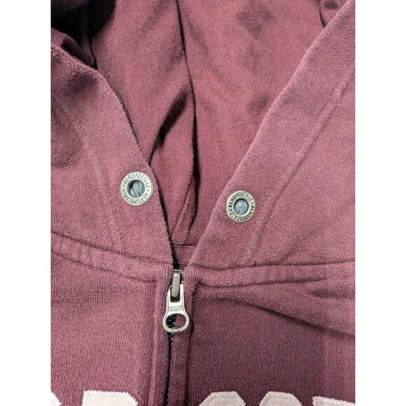 Aeropostale Full Zip Hoodie Adult Size XS Y2K Logo Athletic Division Grunge Cozy - Picture 4 of 11